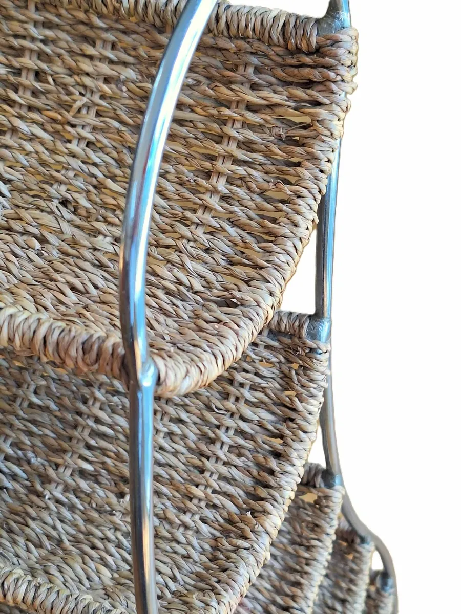 Freestanding Rattan Wine/Scarf Rack - Image 4
