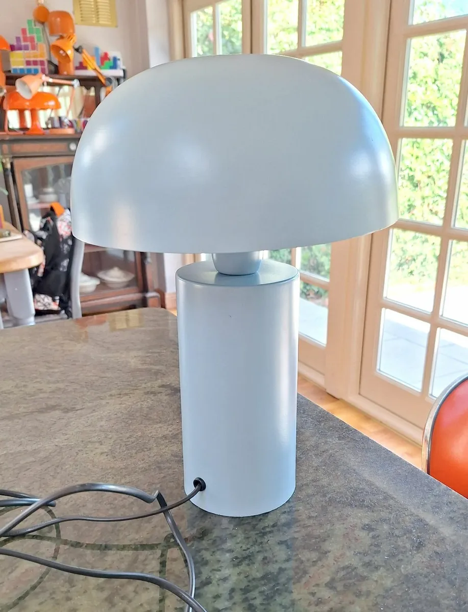 Grey Mushroom Table Lamp - Image 1