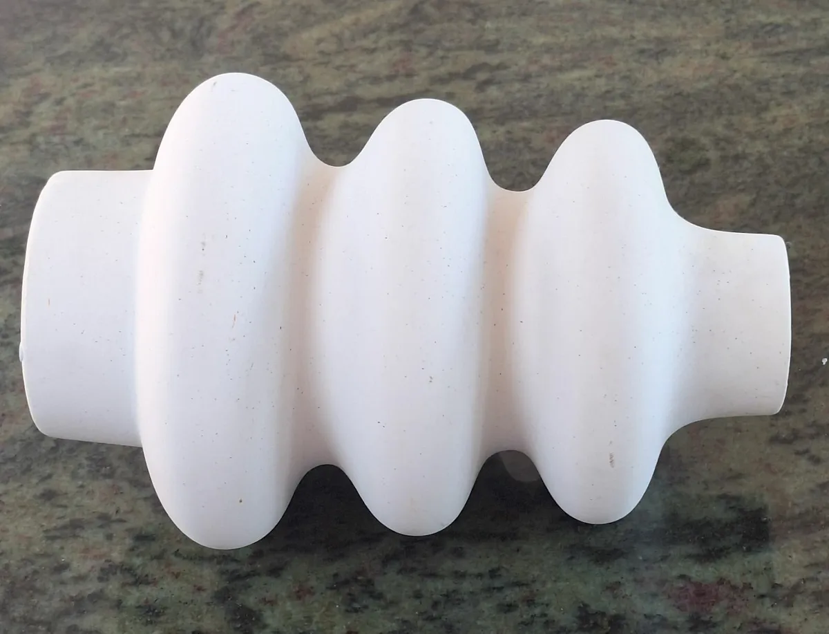 Large White Retro Jysk Vase - Image 2