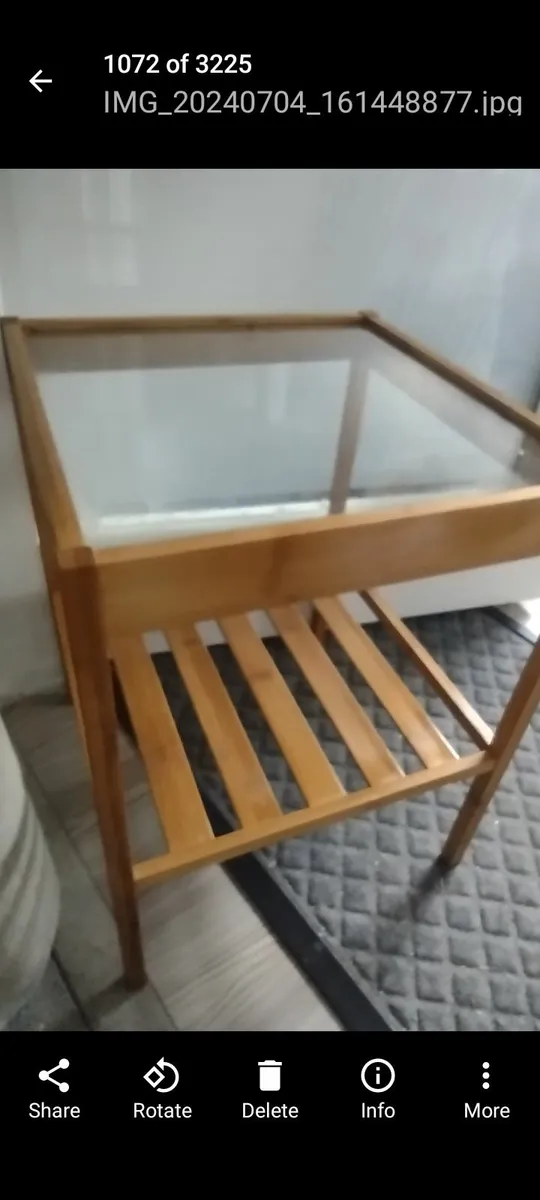 New coffee table or bedside table with shelf - Image 1