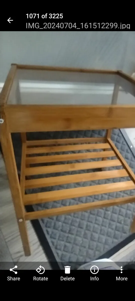 New coffee table or bedside table with shelf - Image 4