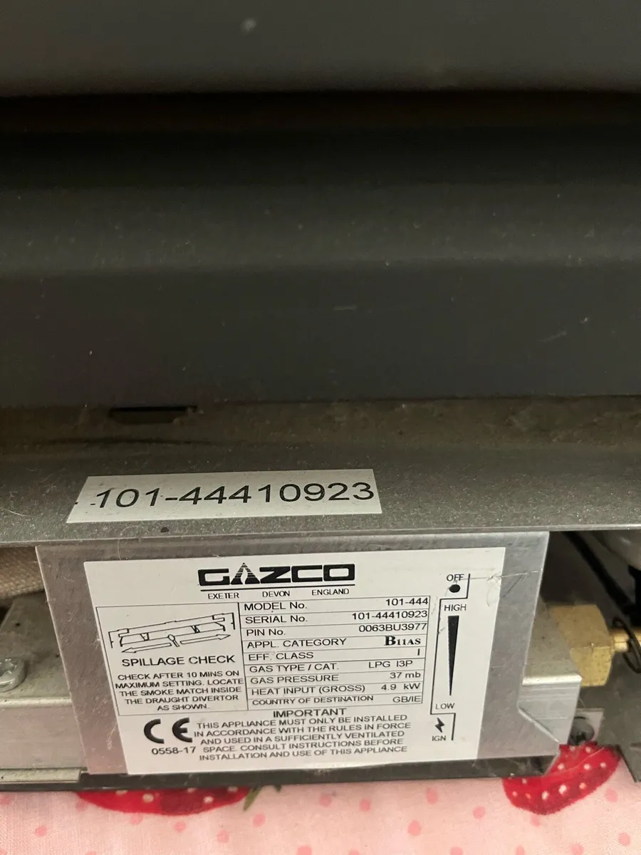 Gazco lpg bottled gas insert fire - Image 1