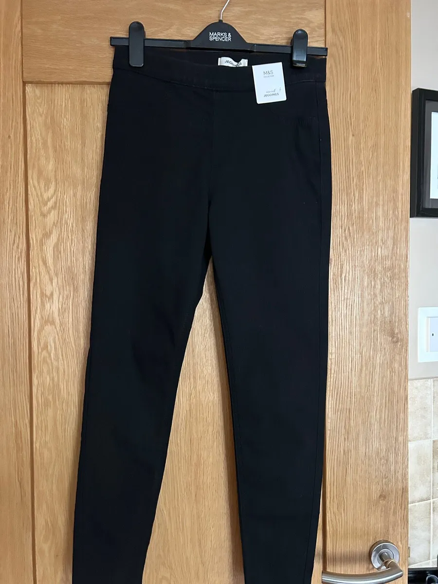 Marks & Spencer Black Jeggings Size 10 Brand New. - Image 1