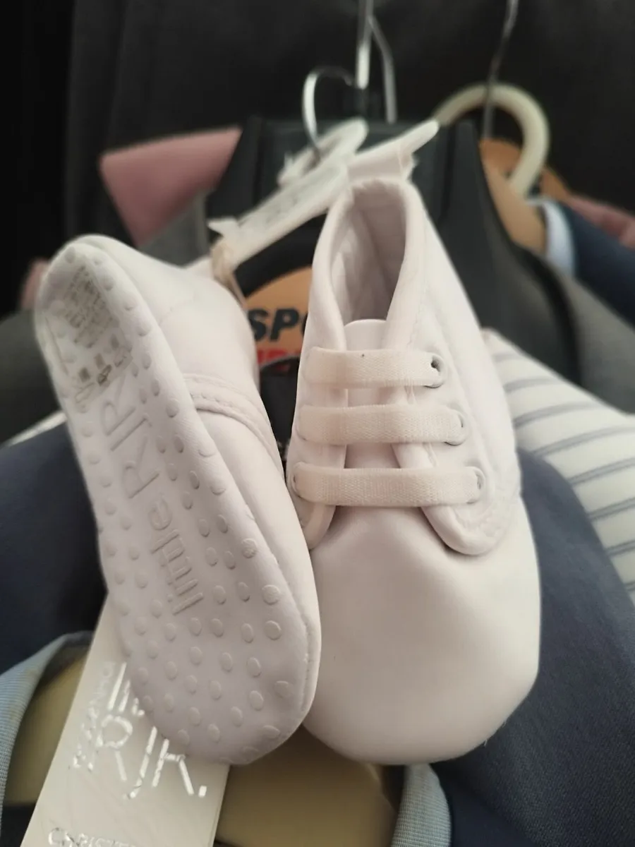 Christening baby boots