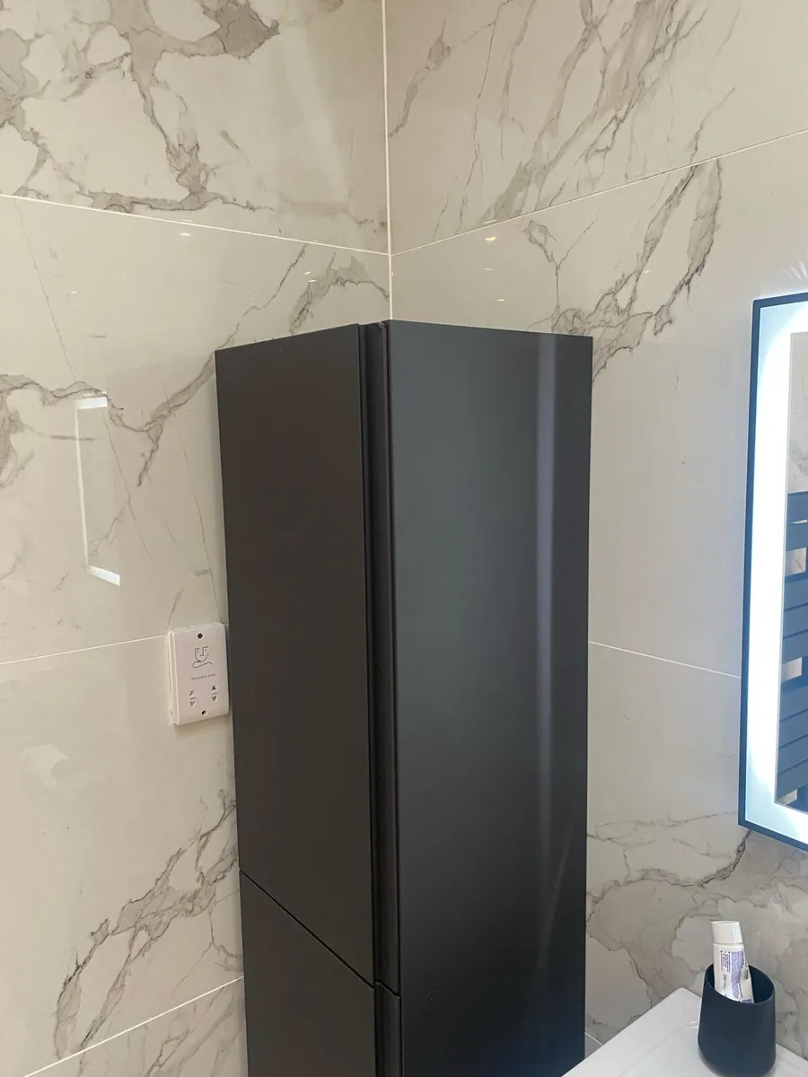 Dark grey column wall mounted cabinet ( New ) - Image 4