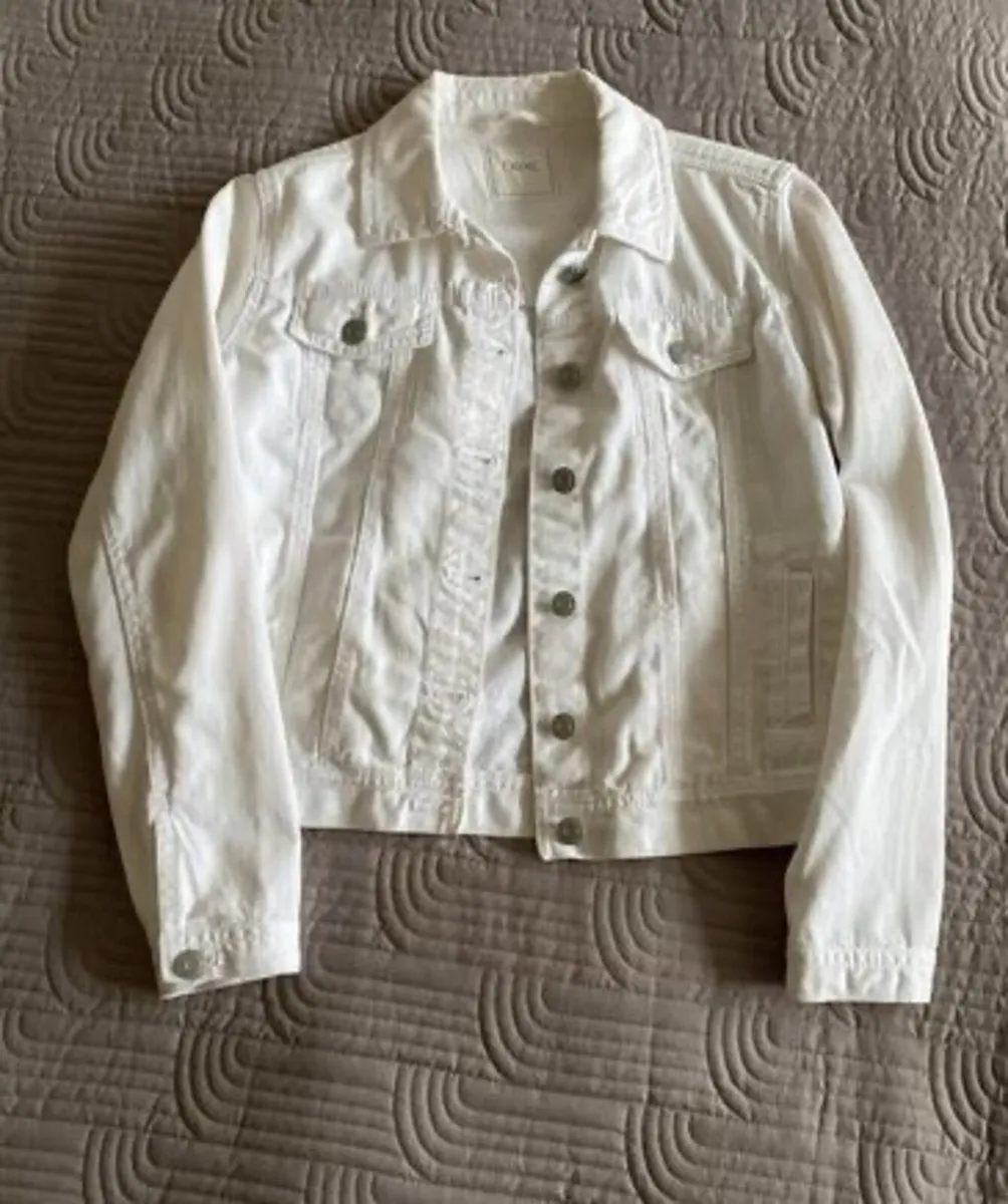 Next - White Denim Jacket - Age 13years - Image 1