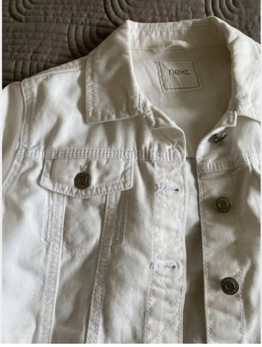 Next - White Denim Jacket - Age 13years - Image 3