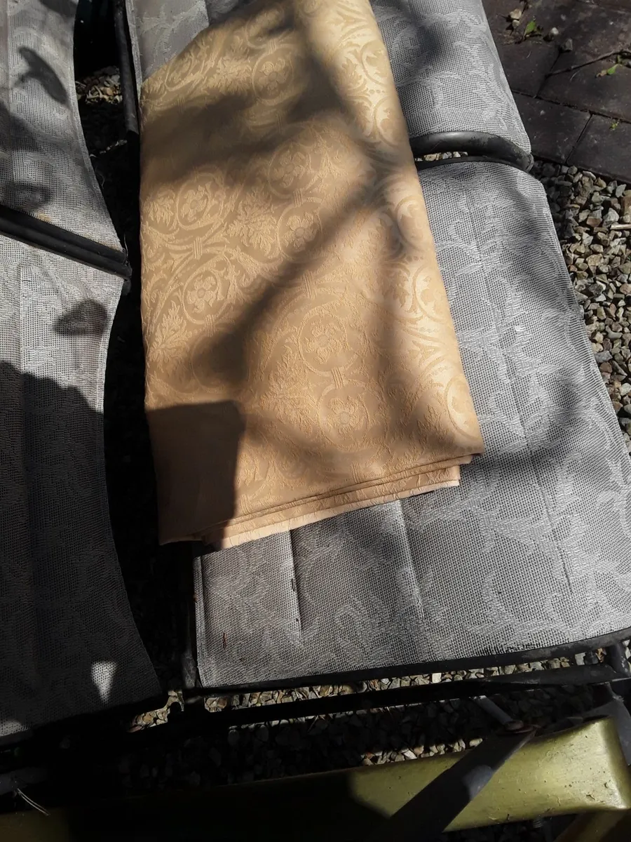 Lovely gold coloured vintage drapes - Image 4