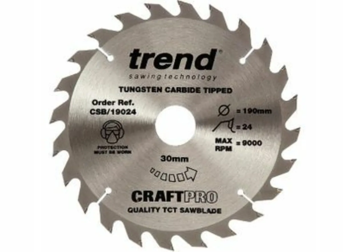 Trend CSB/19024 CraftPro Saw Blade 190 x 30 x 24T