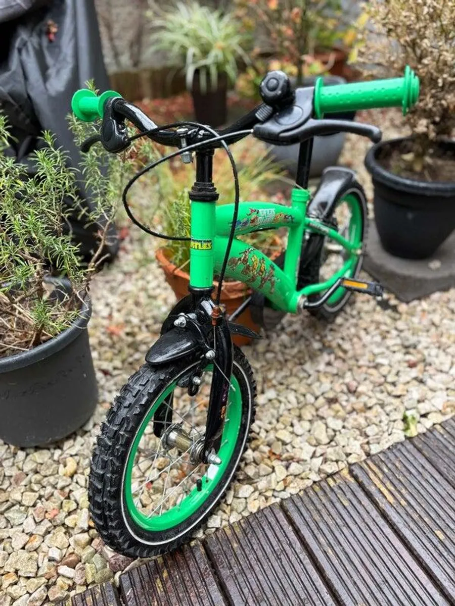 14 inch Kids Bike Teenage Mutant Ninja Turtles - Image 2