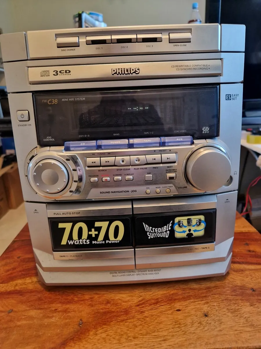 Phillips HIFI Stereo System  Model FW-C38-22 - Image 1