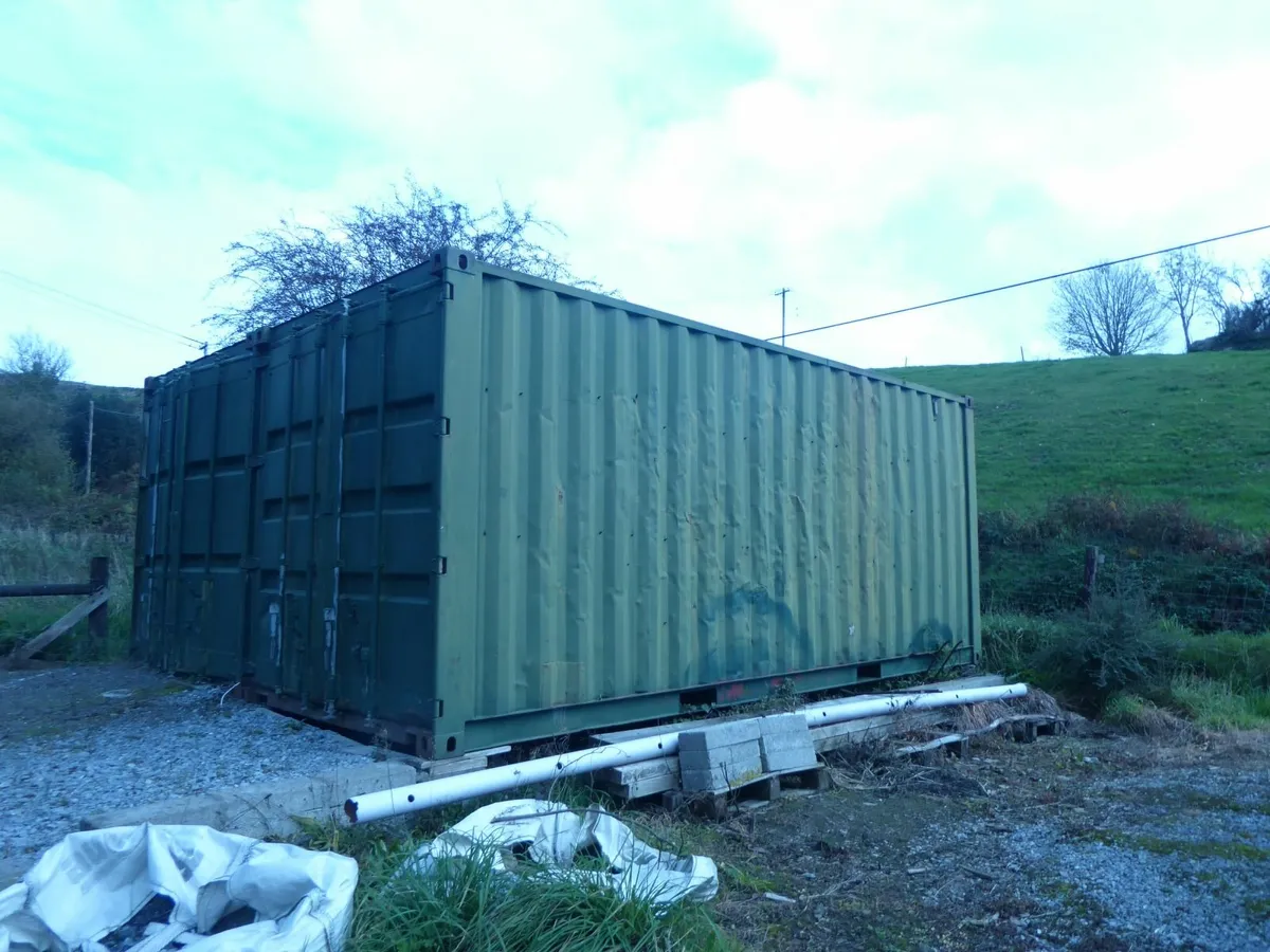 2x 20 feet long Steel Shipping Container for sale. - Image 1