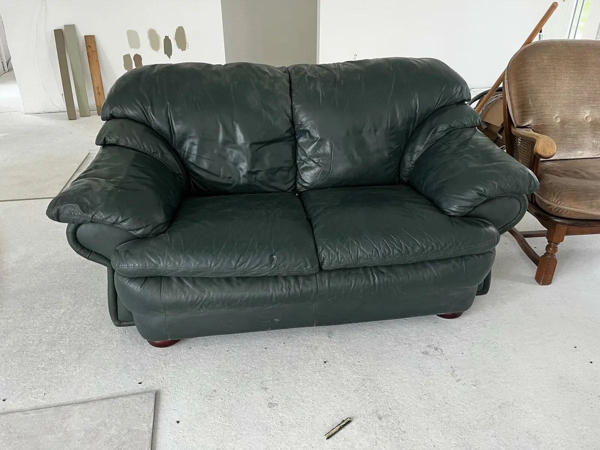 2 seater leather sofa