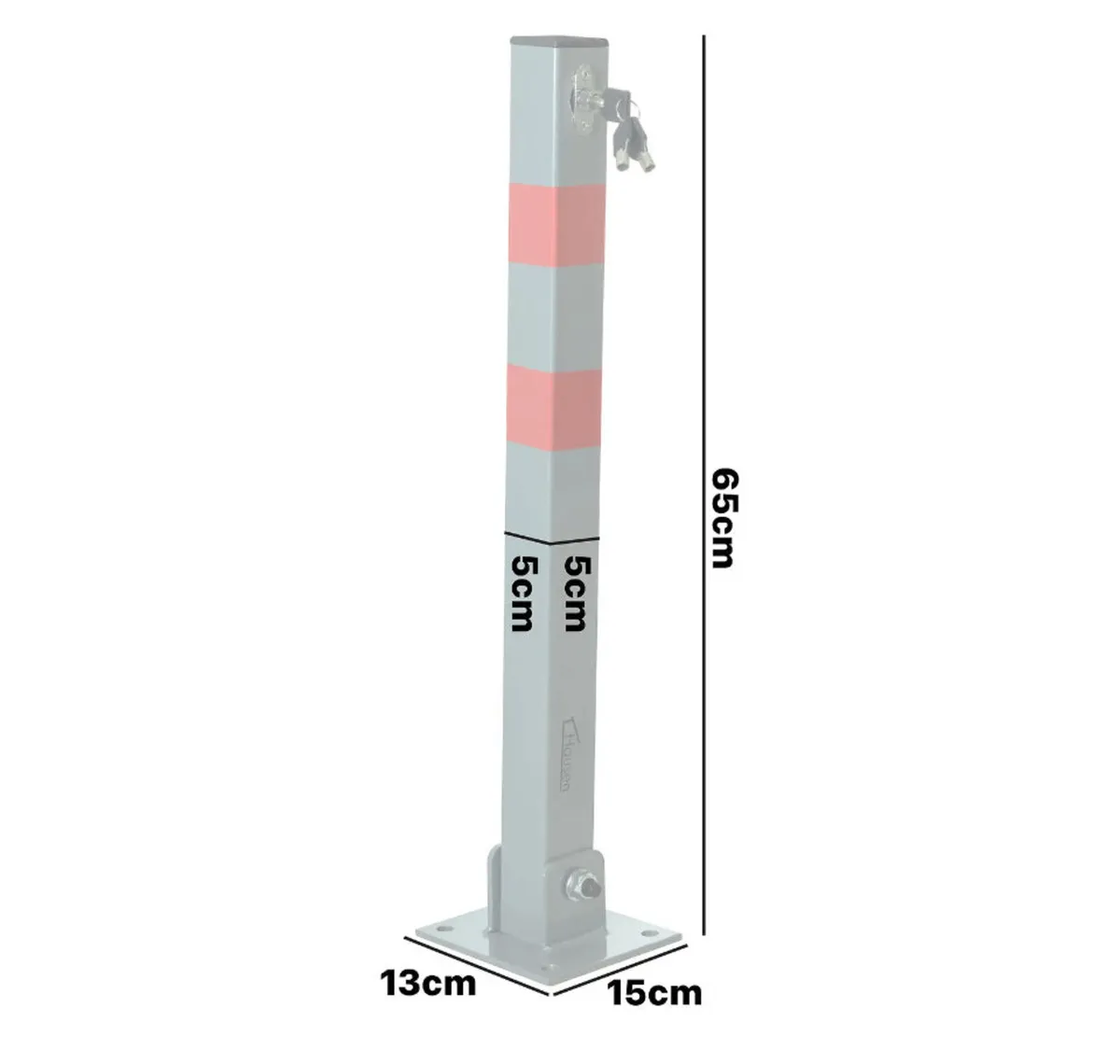 Lockable Parking Barrier Folding Car Park Bollard - Image 3