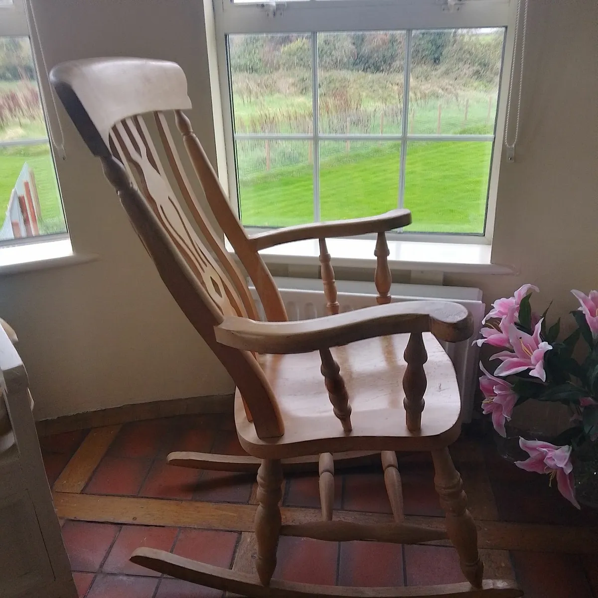 Wooden Rocking Chair - Image 1