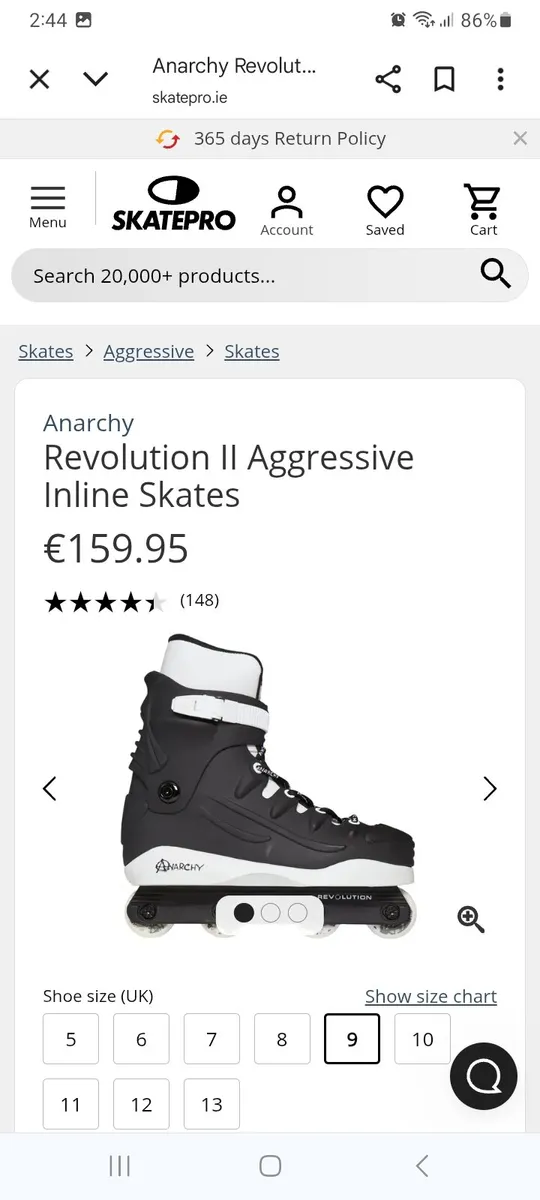 Anarchy
Revolution II Aggressive Inline Skates - Image 1