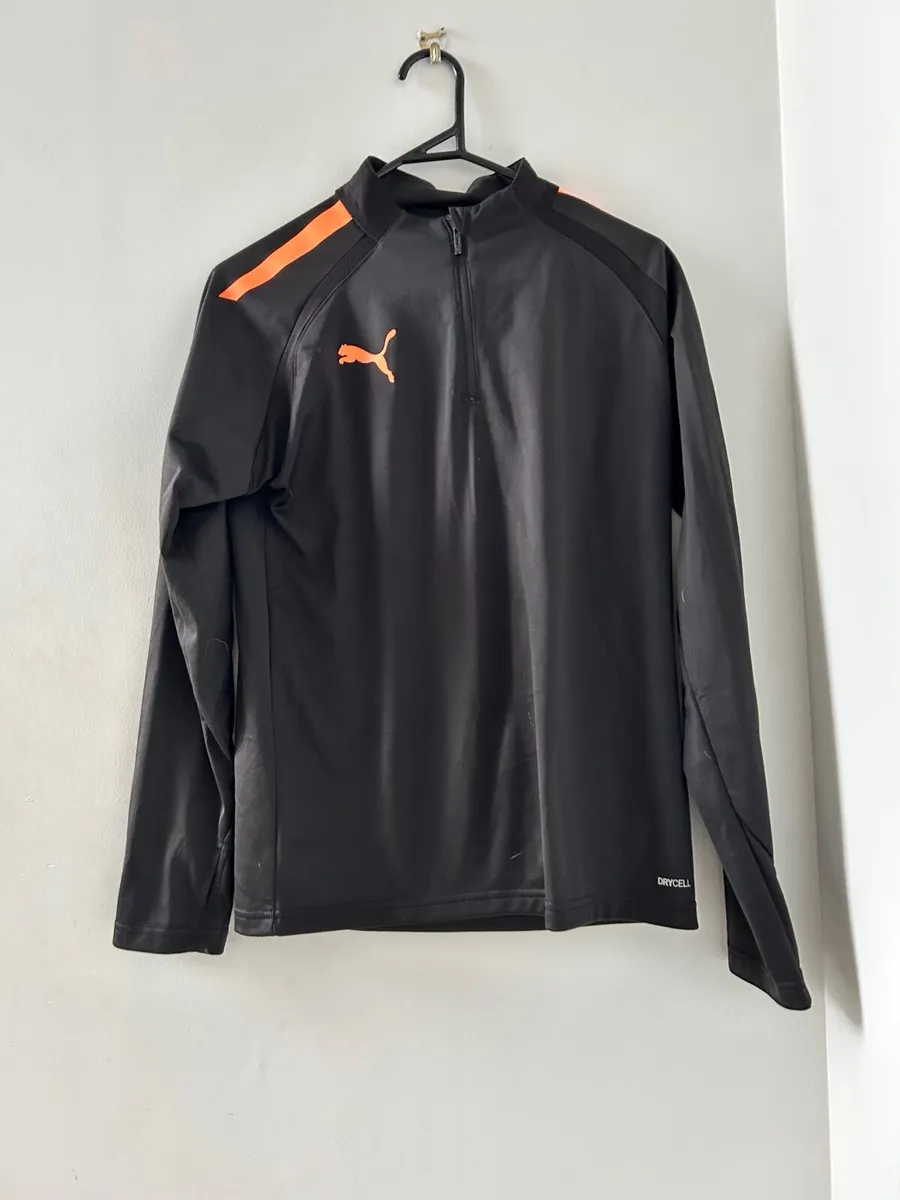 Puma black tracksuit top 13-14years