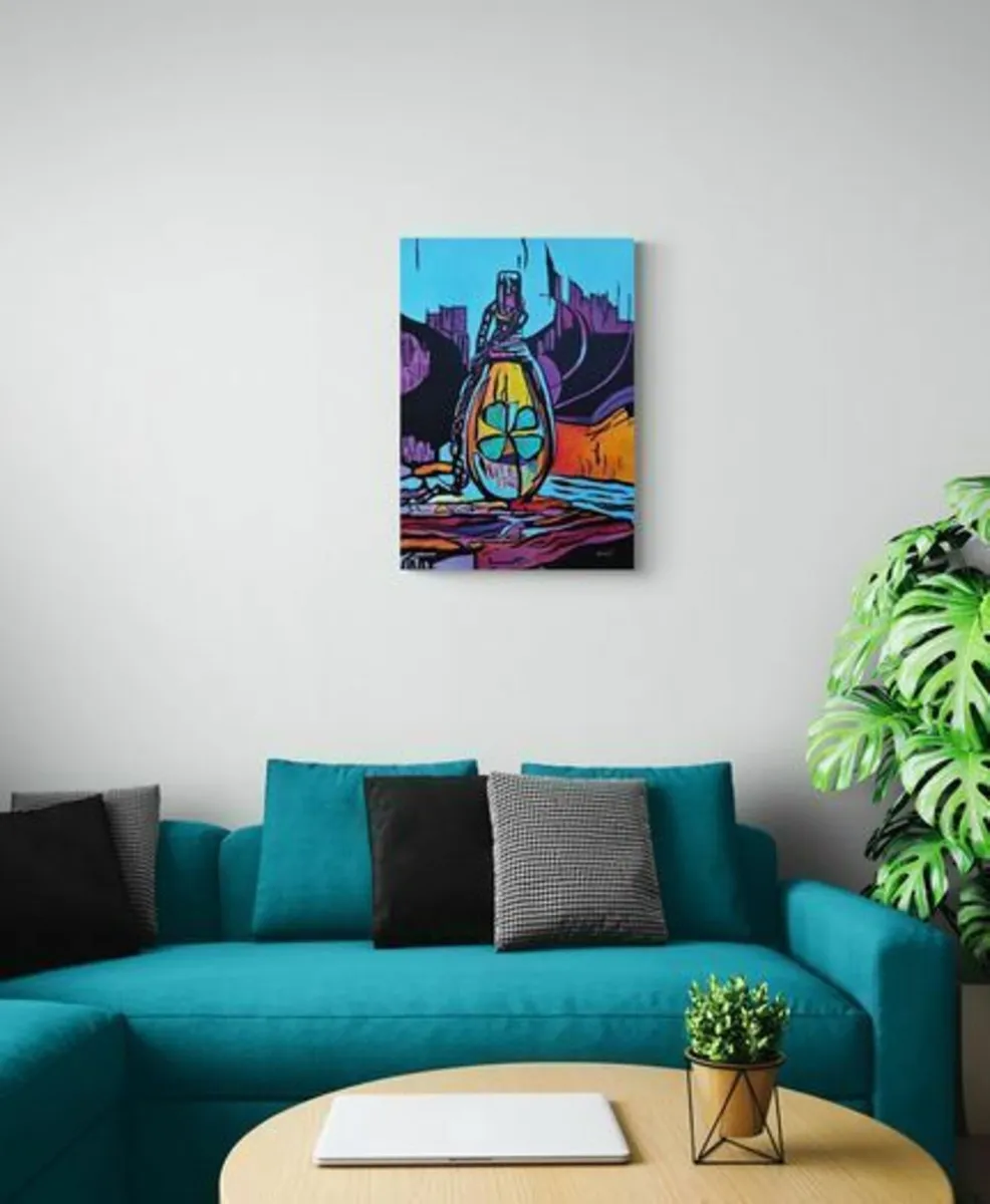 Original hand paint picture, acrylic painting - Image 3