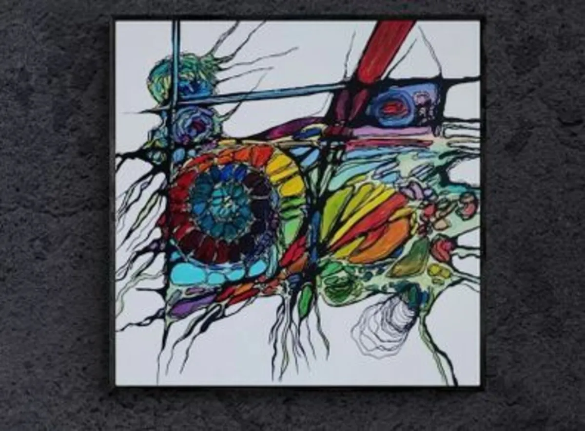 Hand paint picture, acrylic painting by Strzala