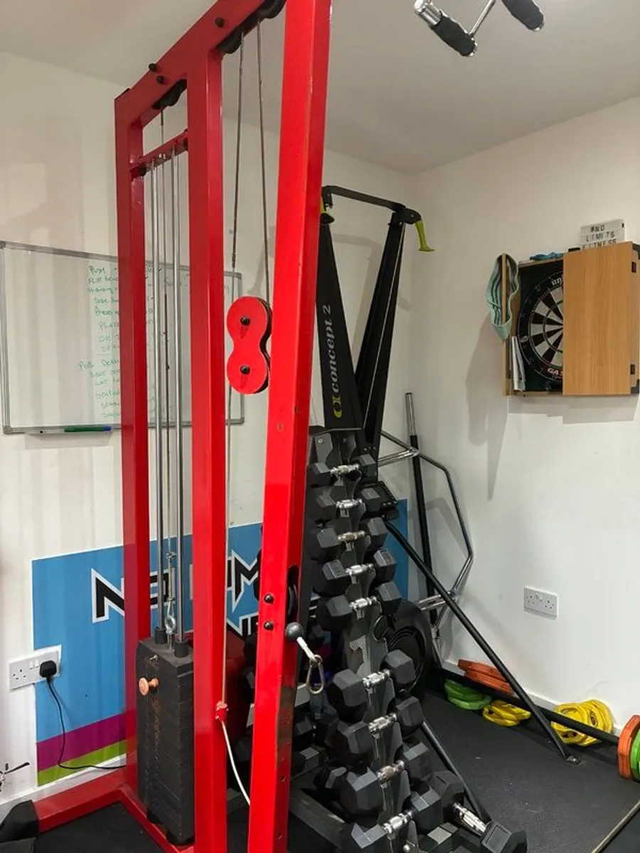 Lat pull down and low row without seat - Image 3