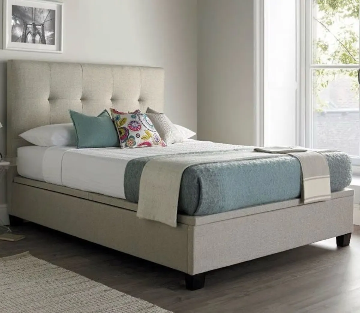 Walkworth king 5 foot storage/ottoman bed - Image 2