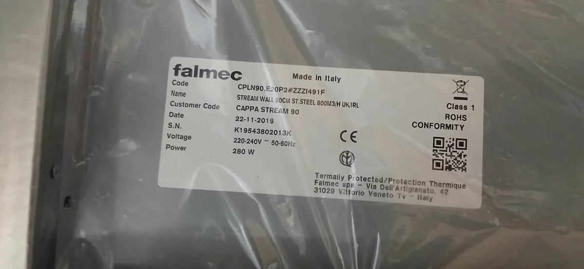 Falmec Cooker Hood 90cm - Image 3