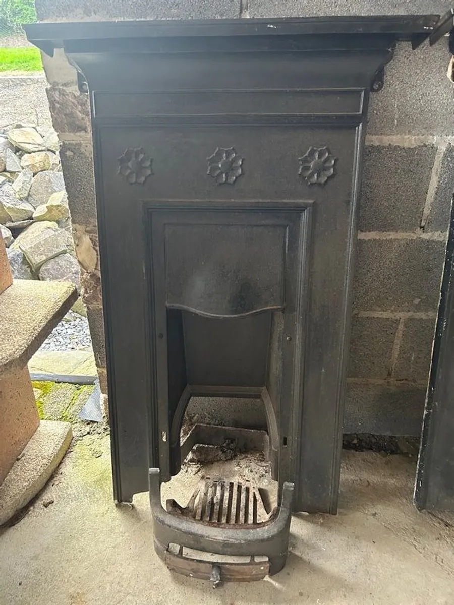 Pair of Antique Cast Iron Fire Places - Image 3