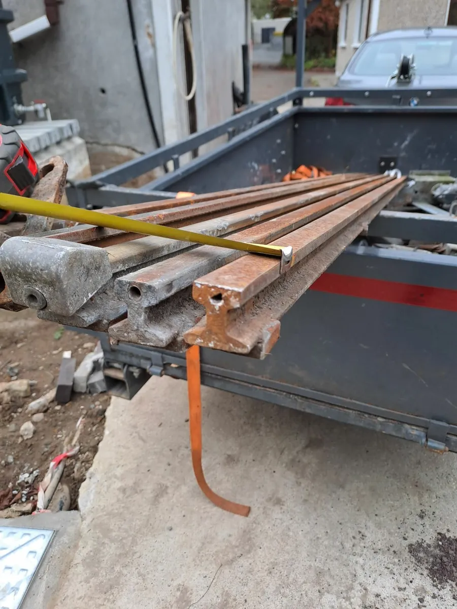 Miniture Rails for shed doors etc & Chainsaw Bar C - Image 1