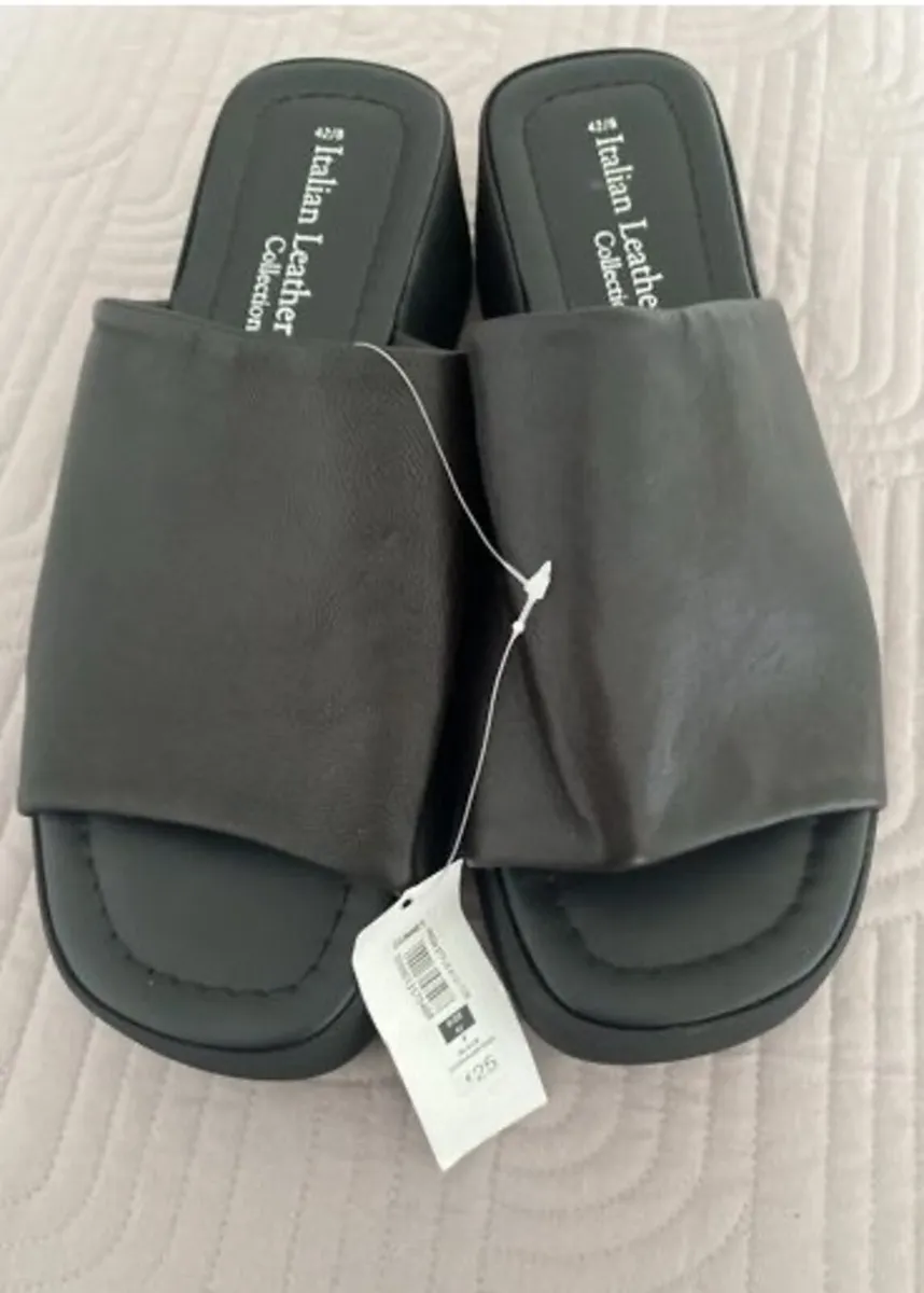 Dunnes Black Sandals Size 8 - Image 1