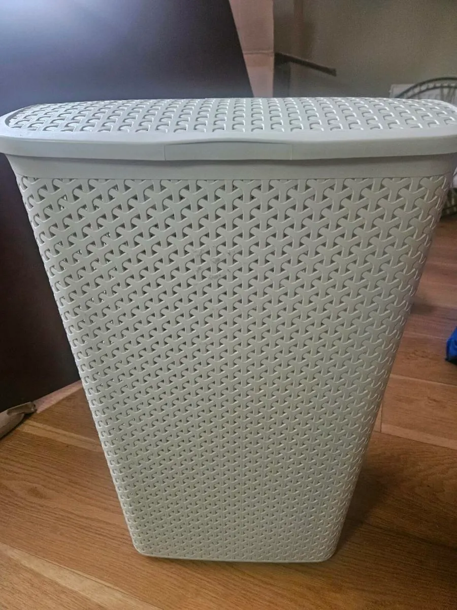 Plastic laundry basket - Image 1
