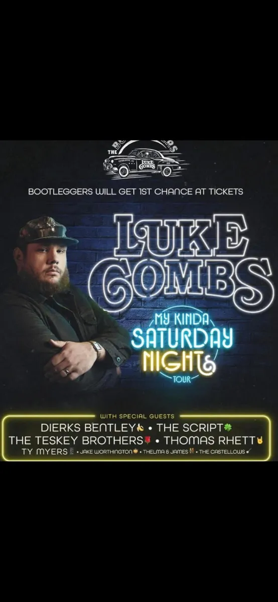 Luke combs Saturday - Image 1