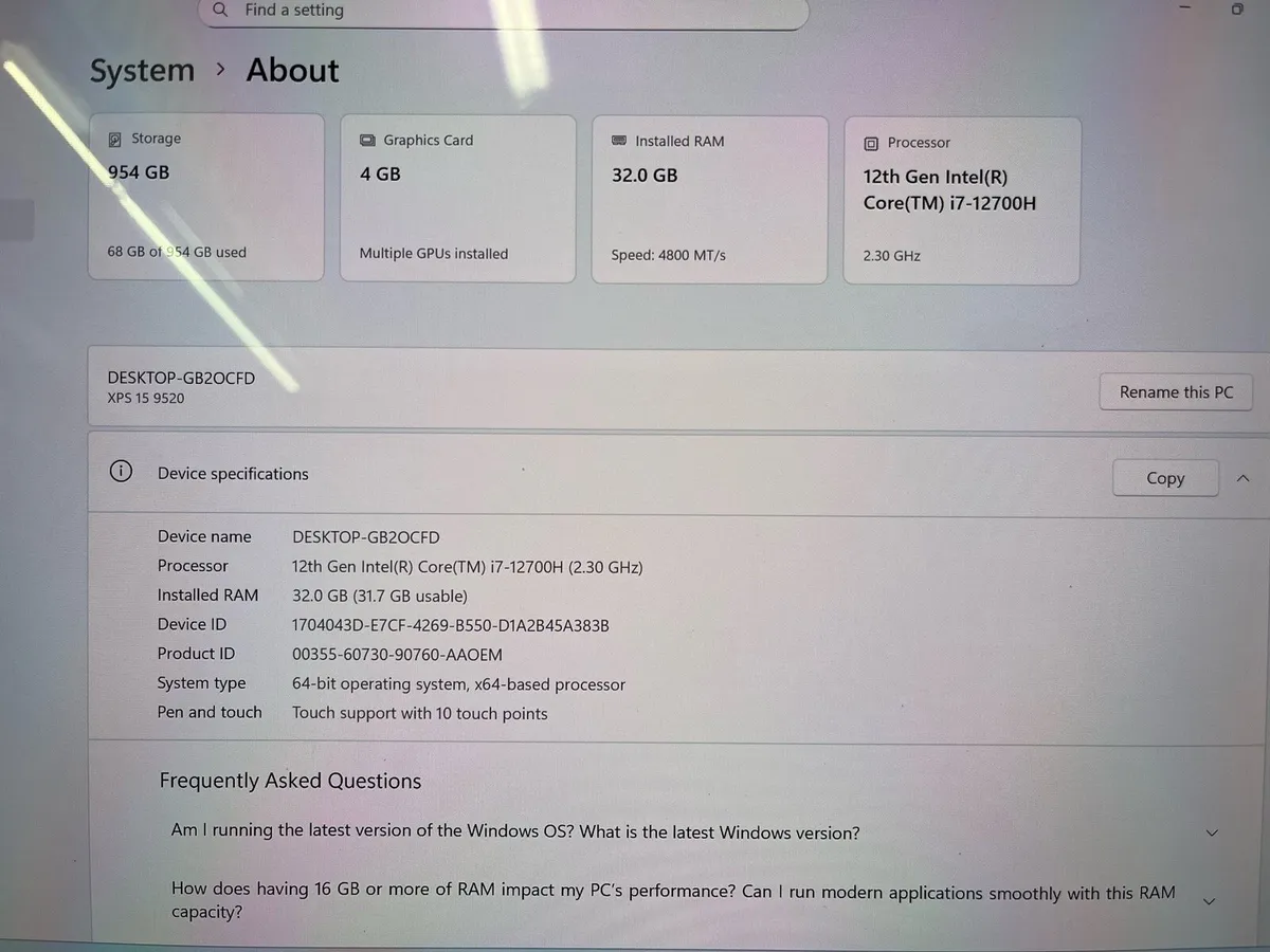 Dell XPS 15 9520 - Image 3