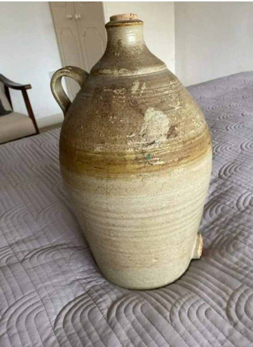 Large Vintage Stoneware Flagoon - Image 4