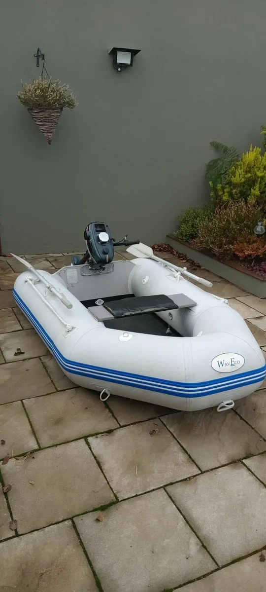 pontoon with motor - Image 1