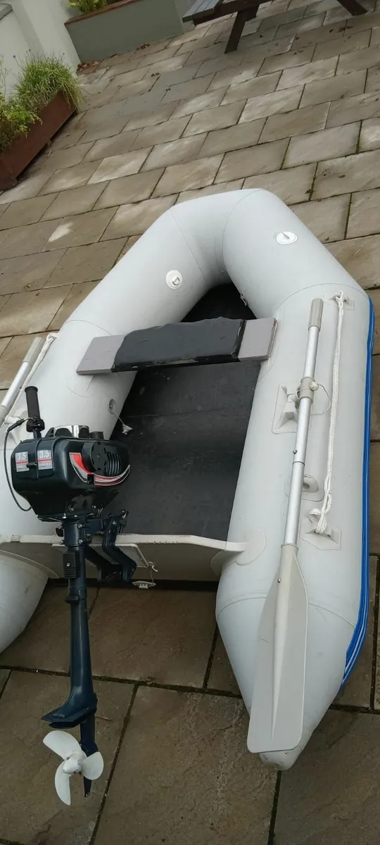 pontoon with motor - Image 4