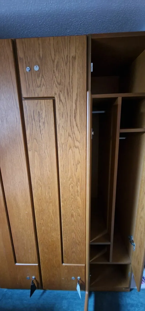 Wooden lockers/wardrobes - Image 1