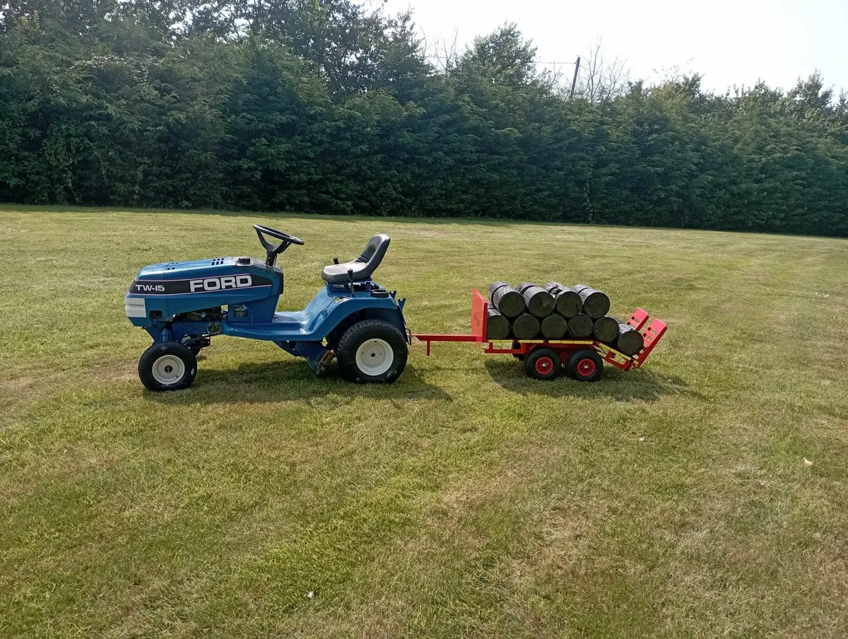 Small Garden tractor and low loader for sale - Image 1
