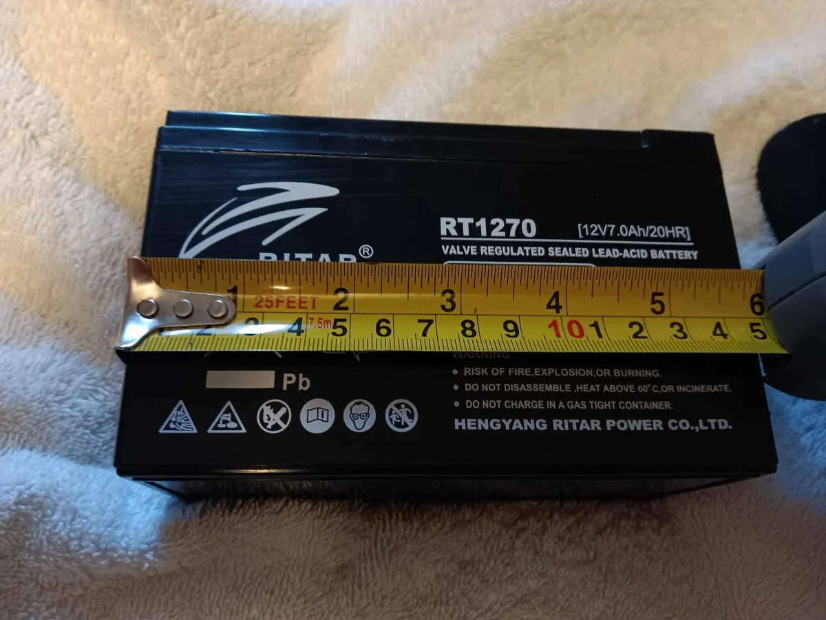 RITAR RT 1270 BATTERIES X 2 - Image 1