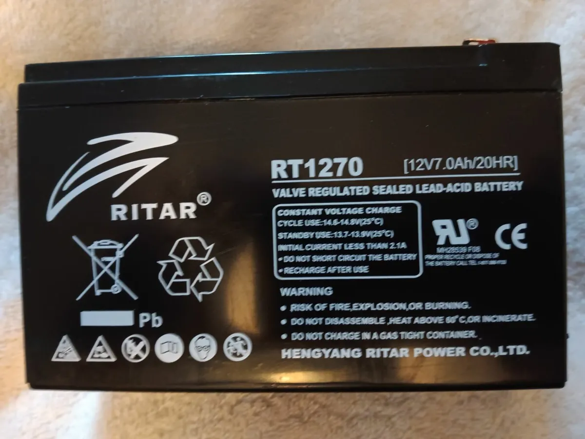 RITAR RT 1270 BATTERIES X 2 - Image 3