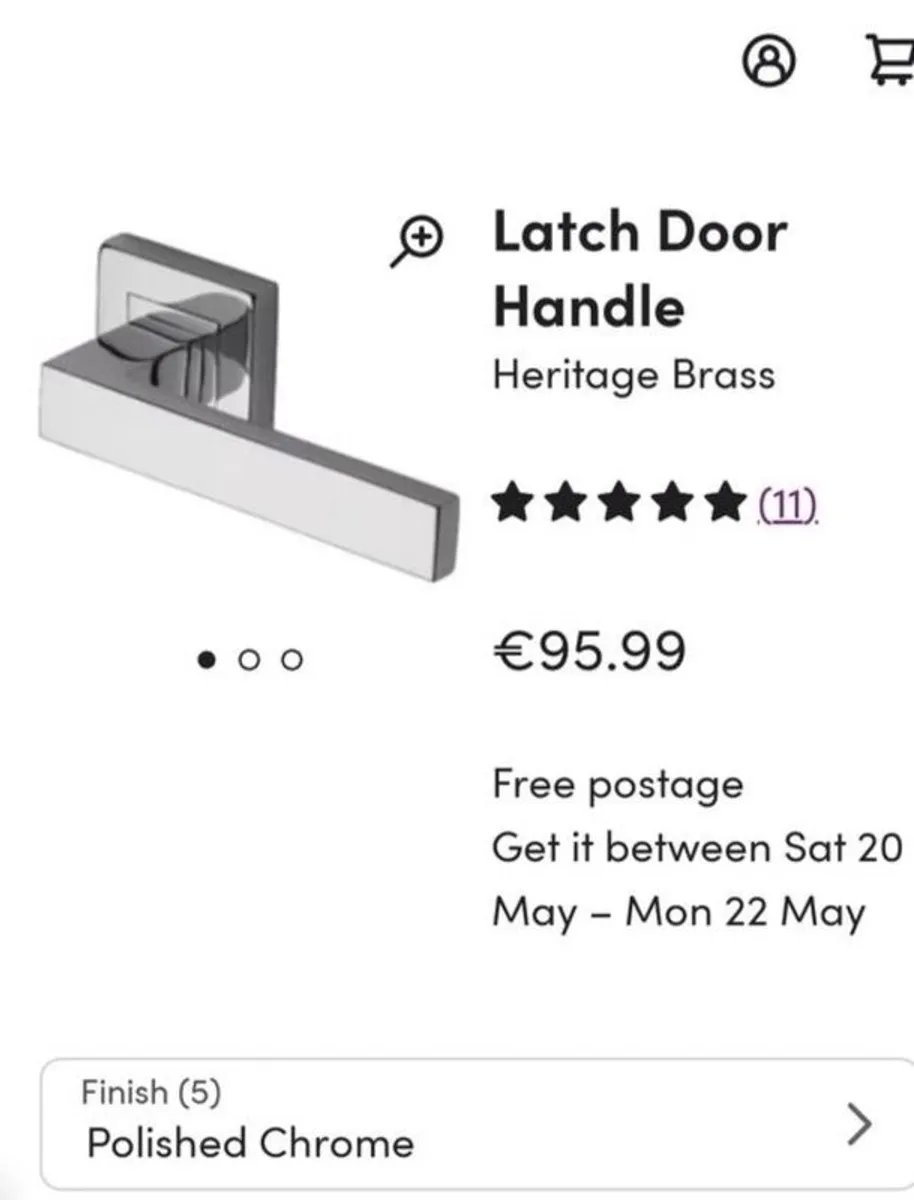 30 x Pairs of Latch Door Handles