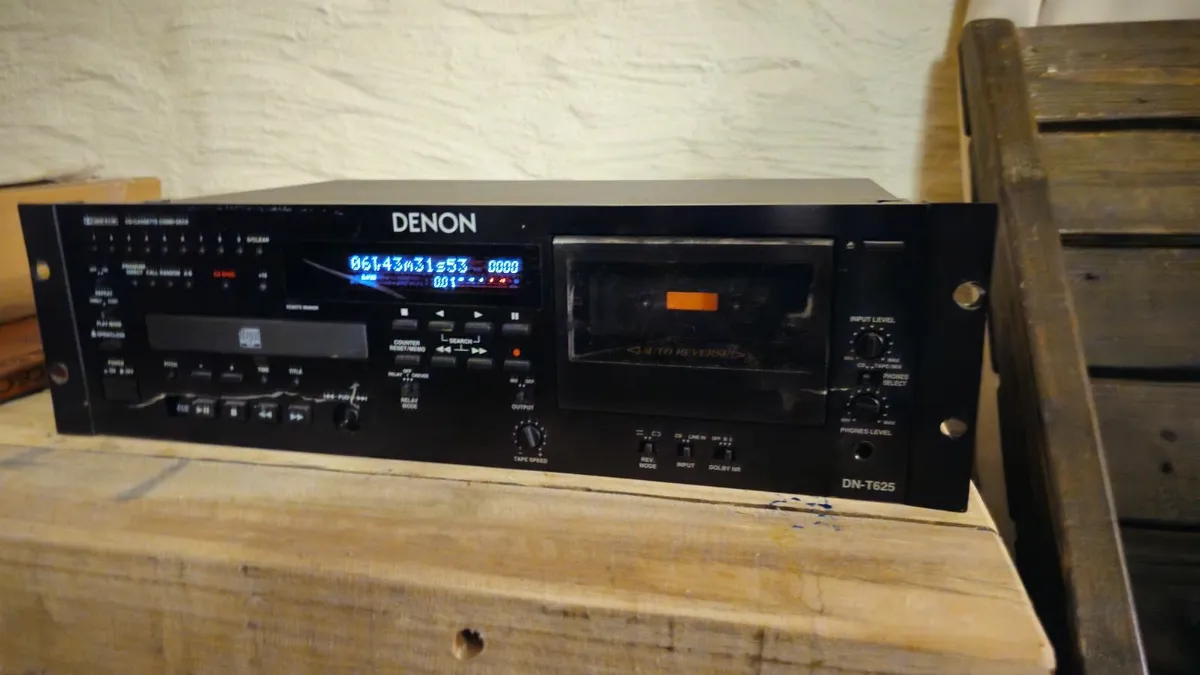 Denon DN-T625 Pro CD Tape Player – Working - Image 2