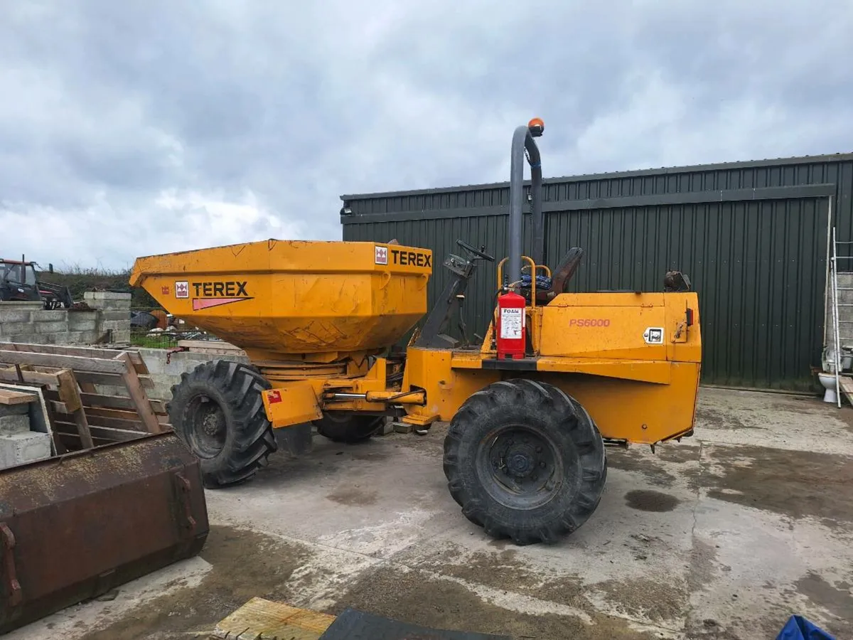 6 tonne Terex swivel dumper. - Image 1