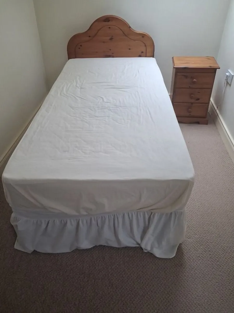 Single bed with draws underneath ,locker  Dressing Table - Image 1