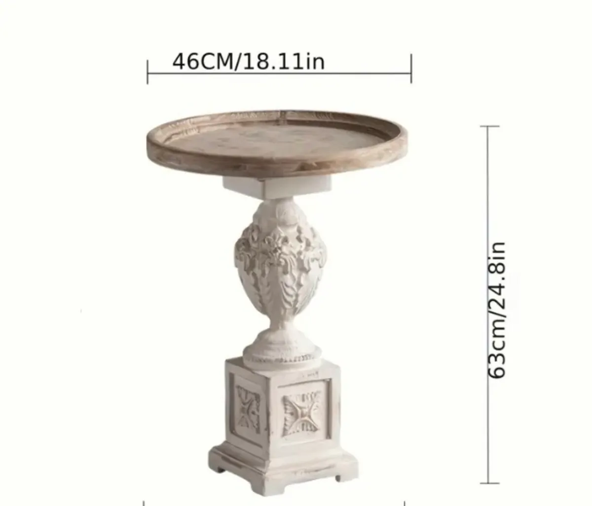 Vintage design heavy wood coffee table free post - Image 2
