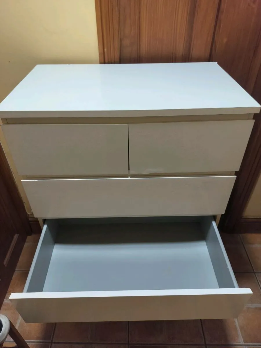 Chest of 6 drawers Malm white - Image 4