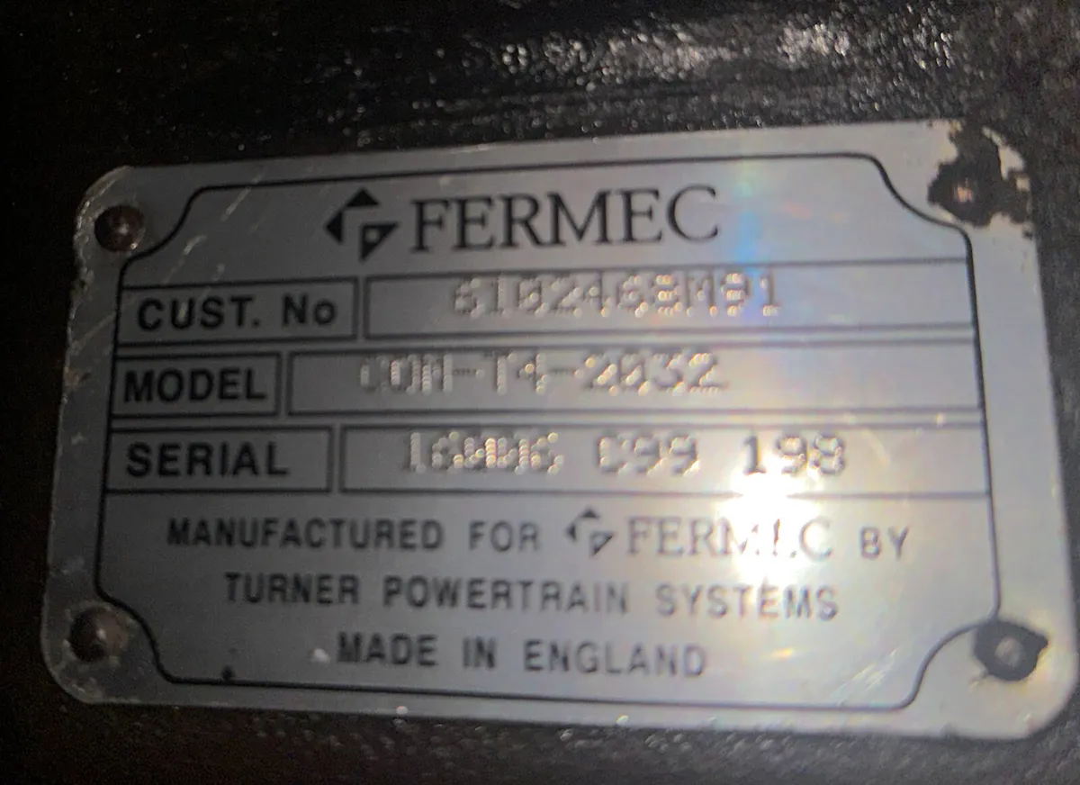 Loooing for a Transmission gearbox for Fermac 860 - Image 3