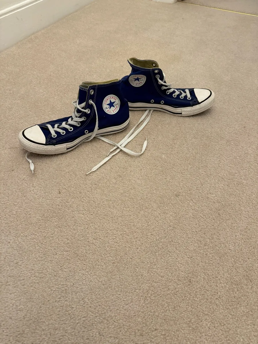 Men’s blue Converse All Star - UK 8 - Perfect - Image 1