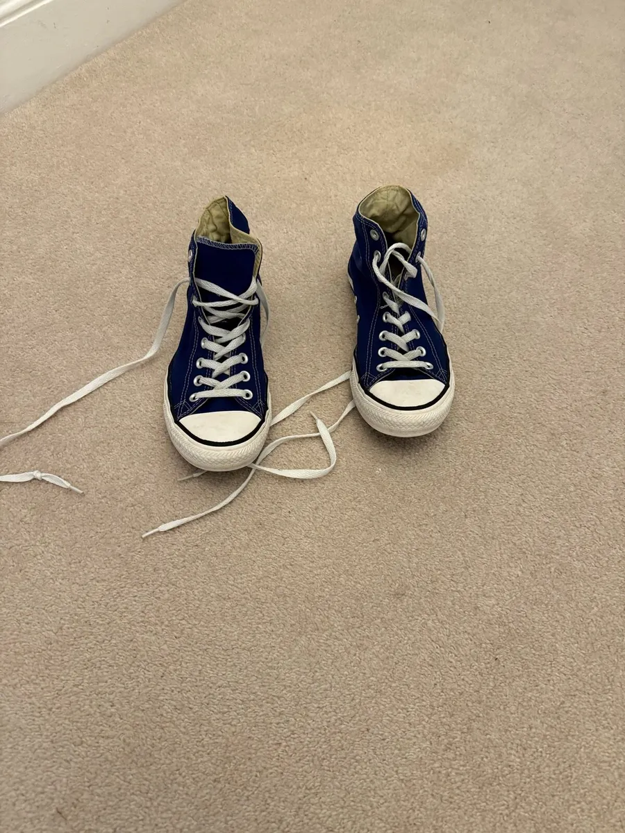 Men’s blue Converse All Star - UK 8 - Perfect - Image 2