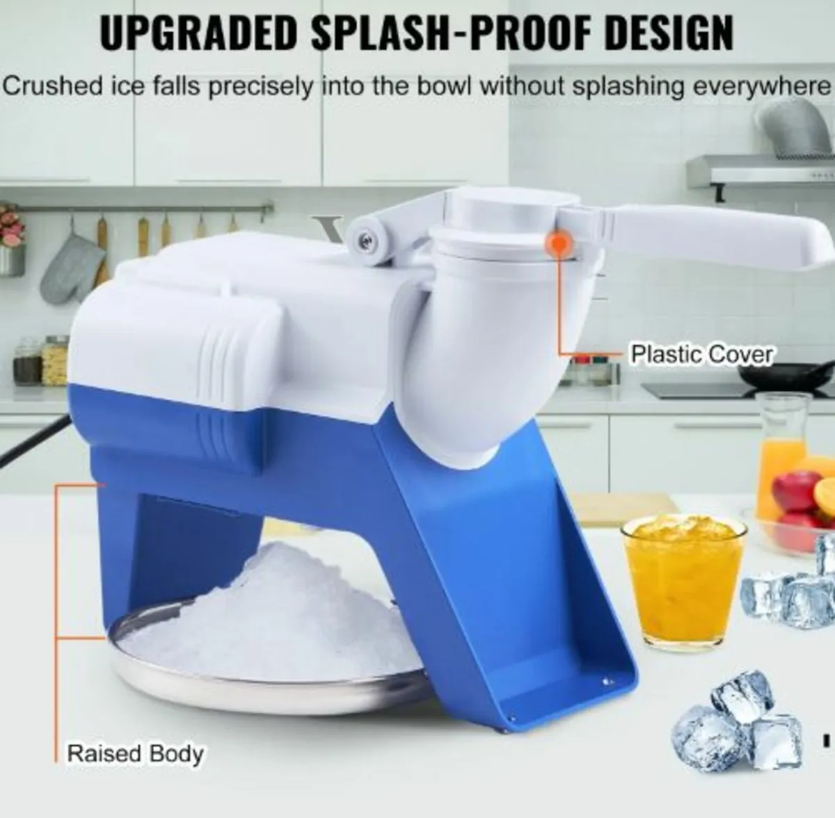 Electric Ice Crusher Machine 176LBS/Hr Snow Cone - Image 4