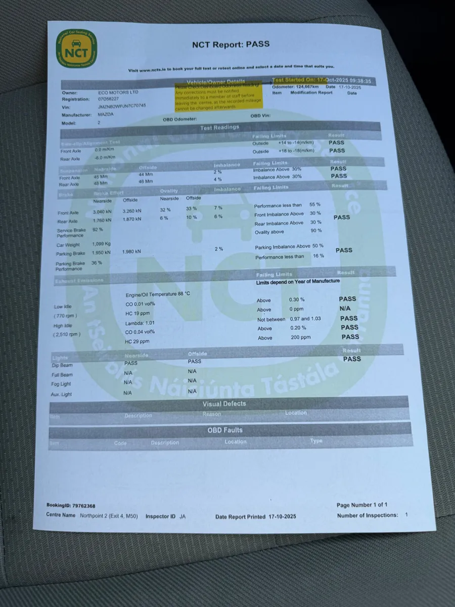 MAZDA 2  2007 - 1.2 - NEW NCT - Image 3